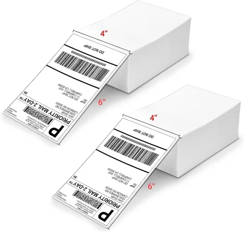 Vista 19 de 4x6 Thermal Labels, Shipping Address Label (Pack of 250 4x6 Roll Labels) Blue Labels Compatible with JADENS, ASprink, Phomemo, Rollo, Zebra