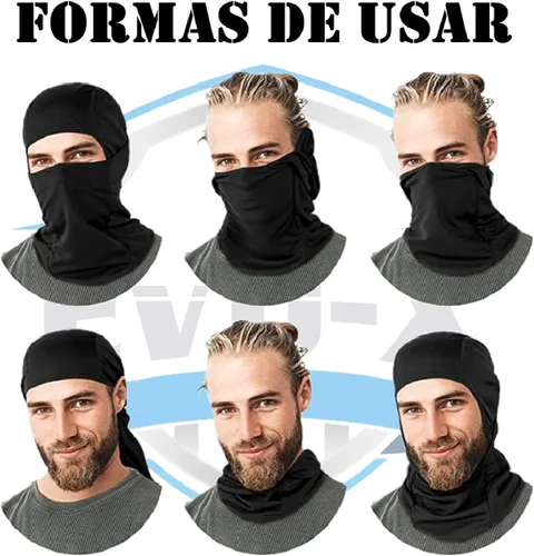 Vista 8 de Pasamontañas con capucha militar, unisex, táctica, entrenamiento, ciclismo, esquí, caza Gris
