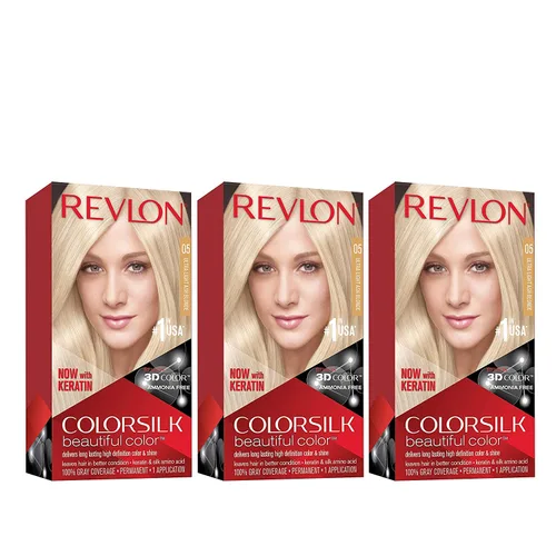 Vista 9 de Revlon Colorsilk Beautiful Color - Tinte permanente para el cabello, versión antigua, rubio sol ultra claro 03 (paquete de 3)