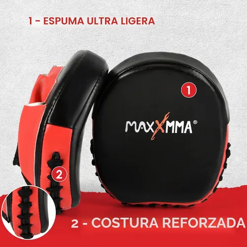 Vista 2 de MaxxMMA Manoplas de Enfoque Micro - Entrenamiento de Boxeo MMA, Fitness, Kickboxing, Muay Thai
