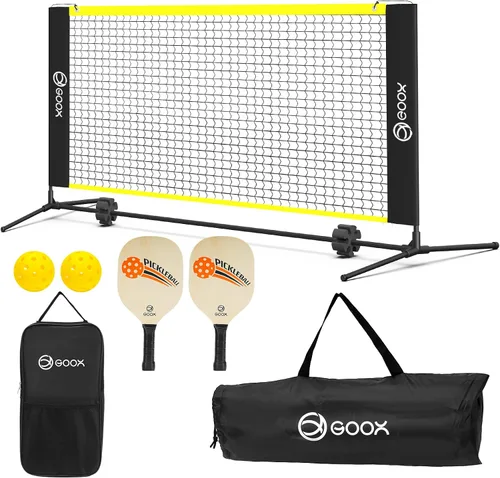 Vista 8 de GOOX 6FT Small Mini Pickleball Net Set - Quick Setup Indoor/Outdoor Portable Practice Net