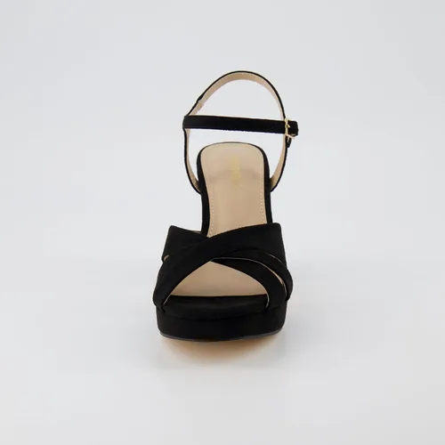 Vista 3 de CUSHIONAIRE Sandalia de vestir con plataforma Mood para mujer + espuma viscoelástica y anchos disponibles