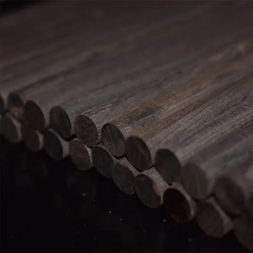 Vista 5 de Varillas de madera de ébano, de 5.91 pulgadas, de madera de Blackwood africana, bloques de tallado de madera en blanco, para tallar y tallar