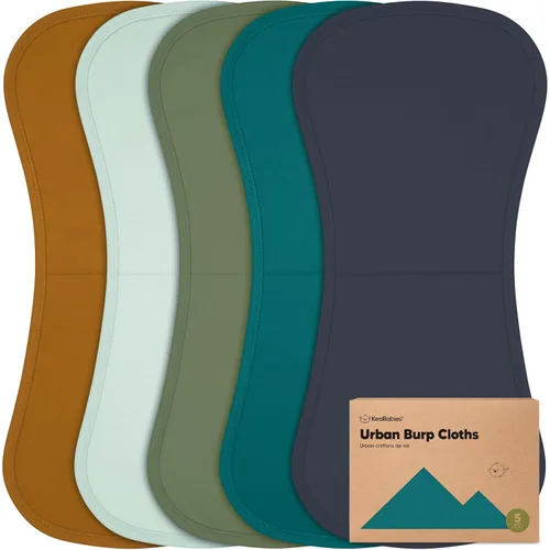 Vista 15 de Paños orgánicos para eructos para bebés niños y niñas, paquete de 5 paños de algodón súper absorbentes para bebés, trapos suaves y afelpados