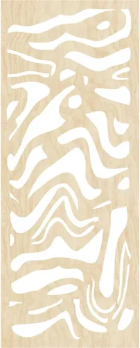 Vista 2 de 9 3/8"W x 24 3/8"H x 1/4"T Northfield Decorativos Paneles de Pared de Madera Calado, Abedul