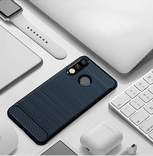 Vista 6 de Asuwish Funda compatible con Huawei P30 Lite y protector de pantalla de vidrio templado, accesorios de celda, TPU de cuerpo completo, fundas