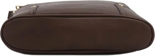 Vista 87 de Bolso cruzado grande con triple bolsillo con cremallera.