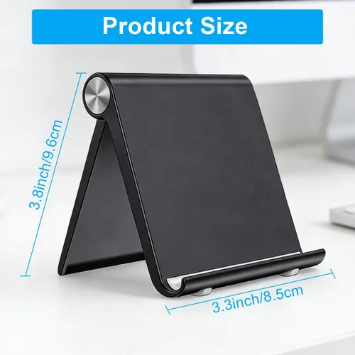 Vista 2 de Soporte para teléfono celular, soporte para teléfono celular, soporte ajustable para teléfono de escritorio, soporte plegable para teléfono móvil