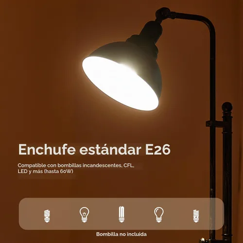 Vista 5 de VONLUCE Lámpara de pie para sala de estar, lámpara de pie industrial alta de 65 pulgadas, altura y cabezal ajustables, lámpara de lectura de pie