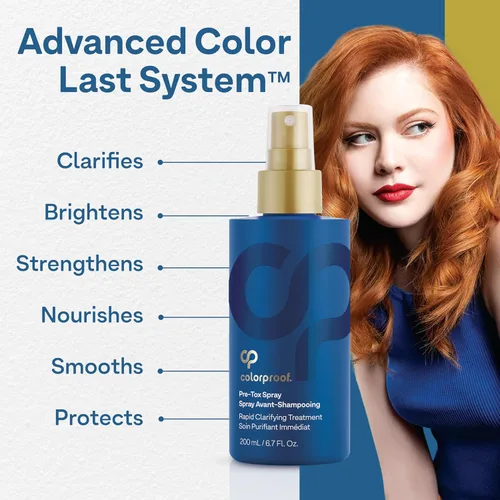 Vista 7 de Colorproof Spray pre-tox para el cabello, 6.7 onzas líquidas, spray de prechampú de aclaración rápida con protección del color, aroma a coco