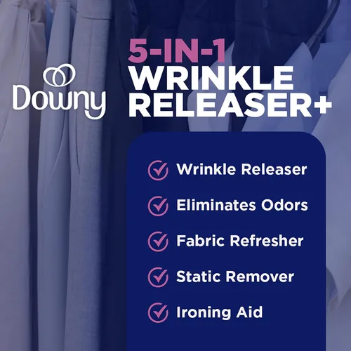 Vista 4 de Downy Aerosol para Sacar las Arrugas Todo en uno: aerosol removedor de arrugas, eliminador de olores, removedor de estática Refrescador de tela