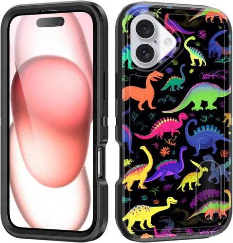 Vista 153 de Funda para iPhone Air con soporte integrado, a prueba de golpes, polvo y caídas, 3 capas, grado militar, funda protectora para iPhone Air de 6.5