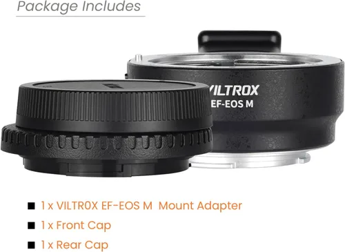 Vista 3 de Adaptador de lente EF-EOS M Anillo convertidor de lente de enfoque automático compatible con lente Canon EF/EF-S y Canon EOS-M (montaje EF-M )