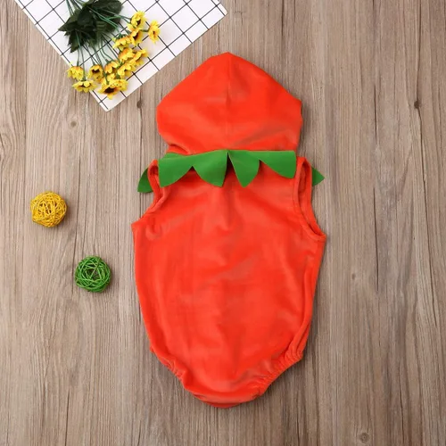 Vista 3 de Disfraz de calabaza de Halloween para bebés y niños pequeños