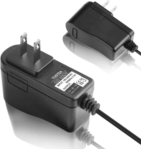 Vista 2 de YUSTDA® Adaptador de 9,5 V CA/CC para Casio CTK-2090 CTK-2400 CTK-1100 CTK-2080 CTK-2300 SA-46 LK-120 LK-125 LK-165 WK-220 XW-G1 XW-P1 Teclado