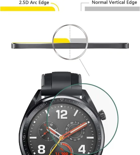 Vista 2 de Lamshaw Protector de pantalla compatible con PUREROYI Smart Watch, [3 unidades] Película protectora de pantalla de vidrio templado 9H compatible