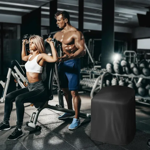 Vista 3 de Funda para mancuernas, a prueba de polvo, para entrenamiento de fuerza, para gimnasio en casa, cubierta impermeable para mancuernas (funda solamente)