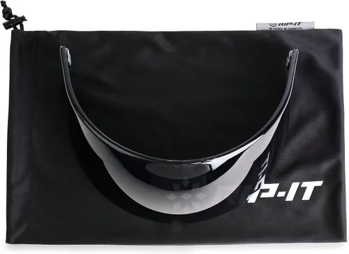 Vista 3 de RIP-IT Visera de sóftbol, ligera y cómoda, se adapta a todas las máscaras de RIP-IT Defense Fielder, gris humo