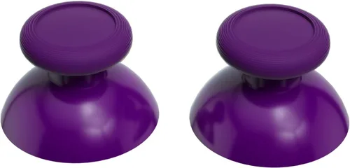 Vista 5 de eXtremeRate Palillos de mando 3D de repuesto color morado palillos de pulgar analógicos con destornillador cruzado para mando Nintendo Switch Pro