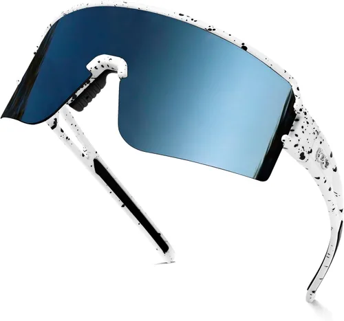 Vista 13 de FMY Gafas de sol polarizadas para ciclismo, lentes deportivos con protección UV400, para béisbol, correr, pescar, para hombres, mujeres y jóvenes
