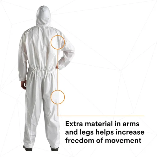 Vista 7 de 3M 4510Overoles desechables, 3XL, Blanco, 25