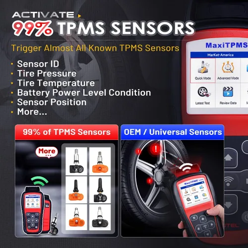 Vista 6 de Autel MaxiTPMS TS508WF Herramienta de programación TPMS, 2026 WiFi Ver. de TS508 TS501 Pro TS601 TS408S TPMS Herramienta de reaprendizaje