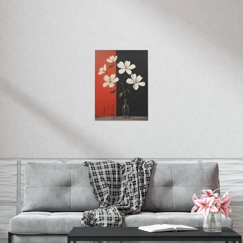Vista 5 de CAPITUNEISKINEPA Michelia Flower Posters Gifts - Poster For Bedroom Mini Posters 9" x 11