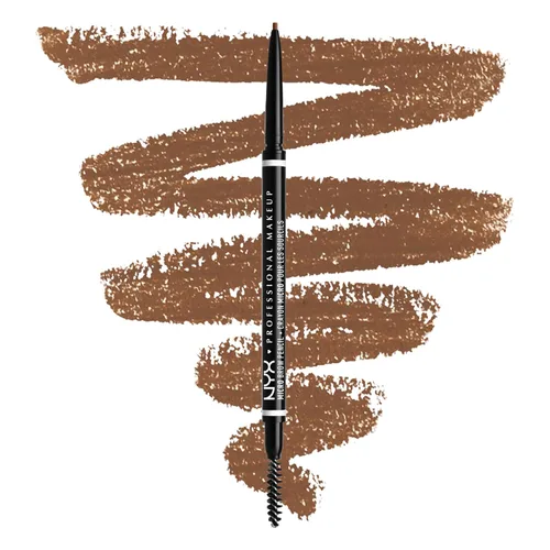 Vista 17 de NYX PROFESSIONAL MAKEUP Lápiz micro para cejas, lápiz preciso para cejas, color gris pardo