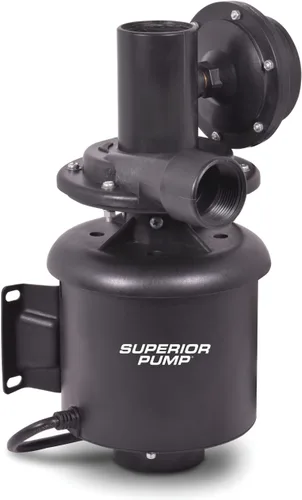 Vista 2 de Superior Pump 92036 1/3 HP Bomba de drenaje de fregadero utilitario automático con 1400 GPH máximo caudal de descarga