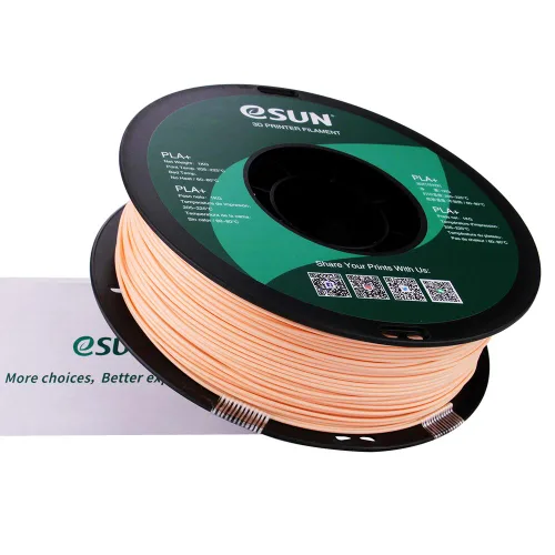 Vista 5 de eSUN PLA PRO (PLA+) - Filamento de impresora 3D, precisión dimensional +/- 0.001 pulgadas, carrete de 2.2 libras, de ¹/₁₆ pulgadas, color piel Beige