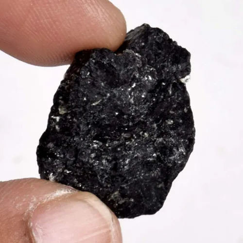 Vista 3 de GEMHUB Cristal curativo de turmalina negra rara de 50.00 ct natural crudo lapidario cabbing turmalina áspera Schorl gema, Gema, Turmalina mejorada