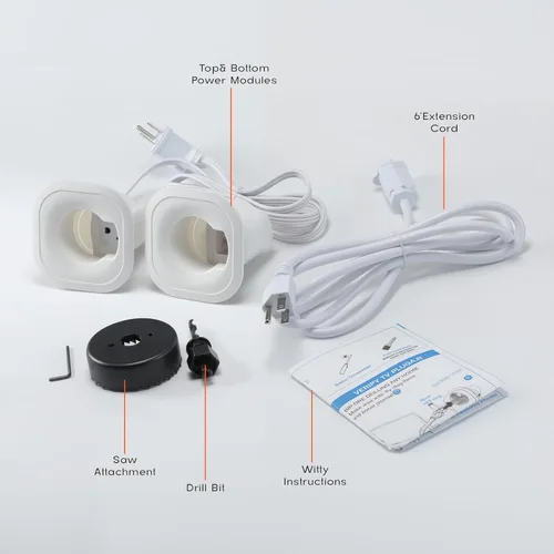 Vista 6 de Kit de gestión de cables en la pared, incluye gestión de cables de alimentación y bajo voltaje, oculta los cables fácilmente con diseño precableado
