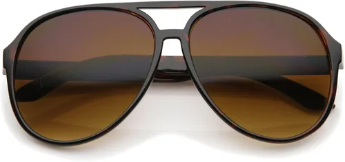 Vista 7 de zeroUV Gafas de sol estilo aviador con lente de bloqueo azul grande retro de 2.362 in