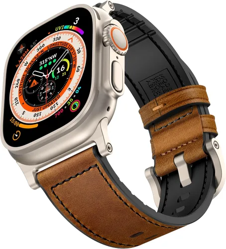 Vista 11 de Compatible con Apple Watch Band de 1.929 in 1.811 in 1.772 in 1.732 in 1.654 in, correas híbridas de silicona Mifa para hombres y mujeres, correa
