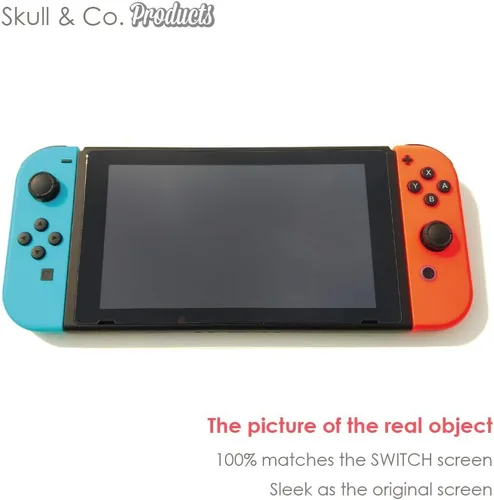 Vista 5 de Skull & Co. Protector de pantalla de vidrio templado para Nintendo Switch (paquete de 2)