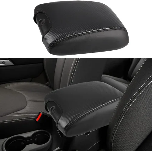 Vista 11 de Funda para el reposabrazos de la consola central, de piel, antiarañazos, de protección, accesorios de decoración interior, para Tesla Model 3 Negro