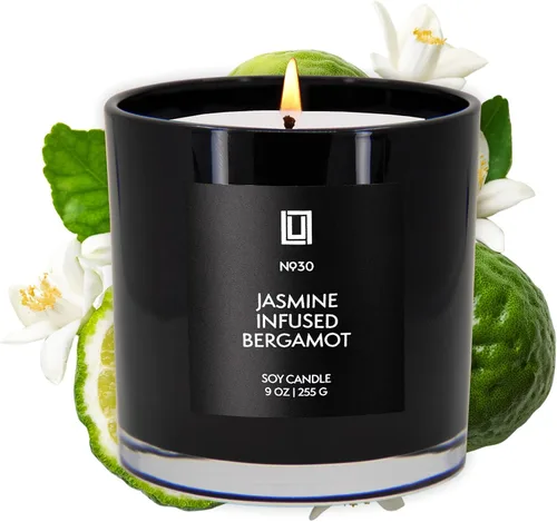 Vista 75 de Lulu Candles After Dark - Teca Caoba Vela Perfumada de Soja de Lujo en Frasco Vertida a Mano en los EE.UU. Altamente Perfumada y Duradera