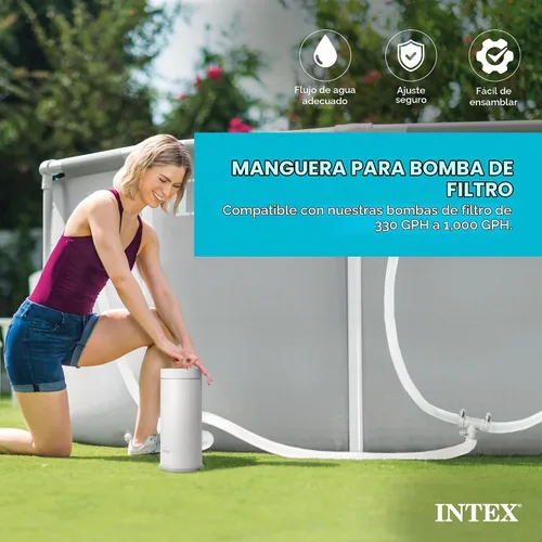 Vista 2 de Intex Manguera de repuesto para bomba de piscina de 1.25 pulgadas