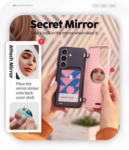Vista 69 de GOOSPERY Parachoques magnético para puerta compatible con Galaxy S9 Plus, tarjetero tipo billetera con cierre automático por iman, funda protectora