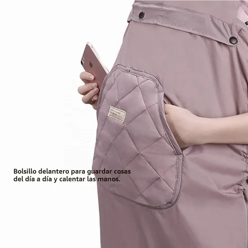 Vista 5 de Bebamour Funda de Invierno para Portabebés Cubierta Universal con Capucha para Todas las Estaciones para Portabebés (A Negro)
