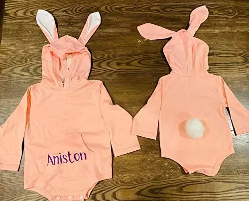 Vista 4 de Personalized Easter Bunny Bodysuit