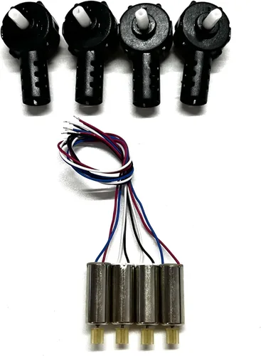 Vista 2 de Ajuste para E88 S89 P5-Pro RC Drone Accesorios Motores Shell Motor Case Engranajes Kit de piezas de repuesto (borgoña)