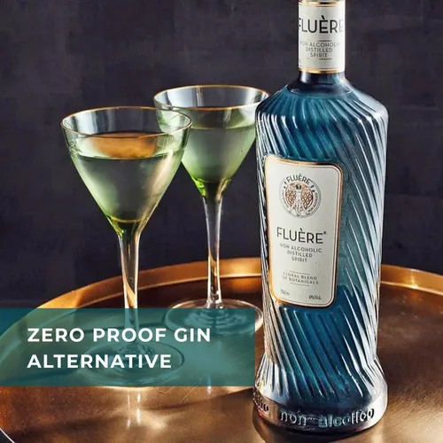 Vista 4 de FLUÈRE Mezcla botánica floral Alternativa a la ginebra Espíritu destilado sin alcohol prémium Alternativa de alcohol sin alcohol para cócteles