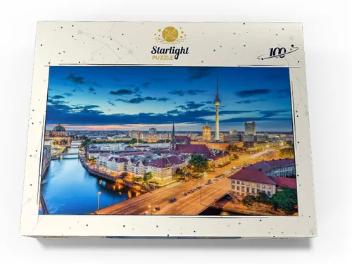 Vista 4 de MyPuzzle Skyline Berlin - Rompecabezas prémium de 100 piezas, fabricado en Estados Unidos