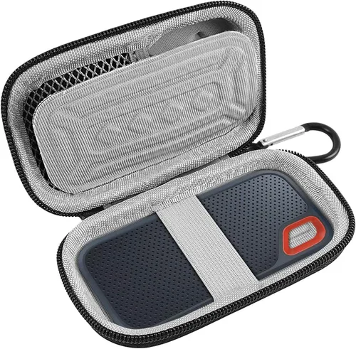 Vista 9 de PAIYULE Funda de disco duro para SSD portátil SanDisk Extreme y Extreme PRO Negro