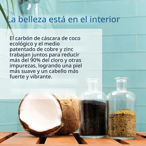Vista 7 de Aquasana Filtro de ducha Recomendado por dermatólogos para una piel y cabello más suaves y saludables Probado para reducir el 90% del cloro