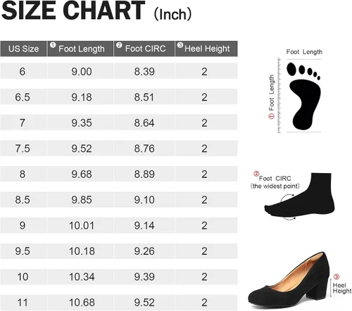 Vista 7 de mysoft Zapatos de vestir cómodos con tacón bajo y grueso, punta redonda, para mujer