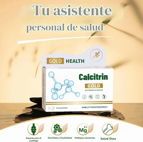 Vista 3 de Suplemento dietético Calcitrin Gold, refuerzo de movilidad, 60 tabletas, 1 paquete