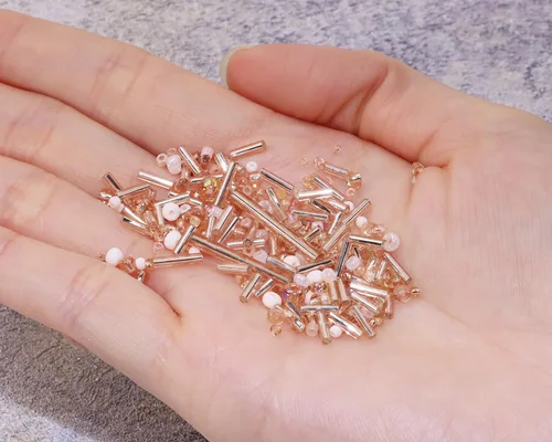 Vista 6 de Cuentas de Manualidades Mixtas 1000Pcs/20g Cuentas de Tubo de Semilla de Vidrio Bugle de 1.5-4.5mm Cuentas Espaciadoras Pequeñas Sueltas para Hacer