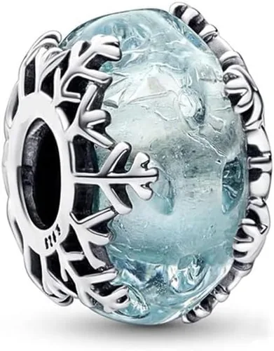 Vista 3 de Dijes de plata de ley 925 con circonita cúbica para mujer, pulseras y collares, madre de Navidad para mujer